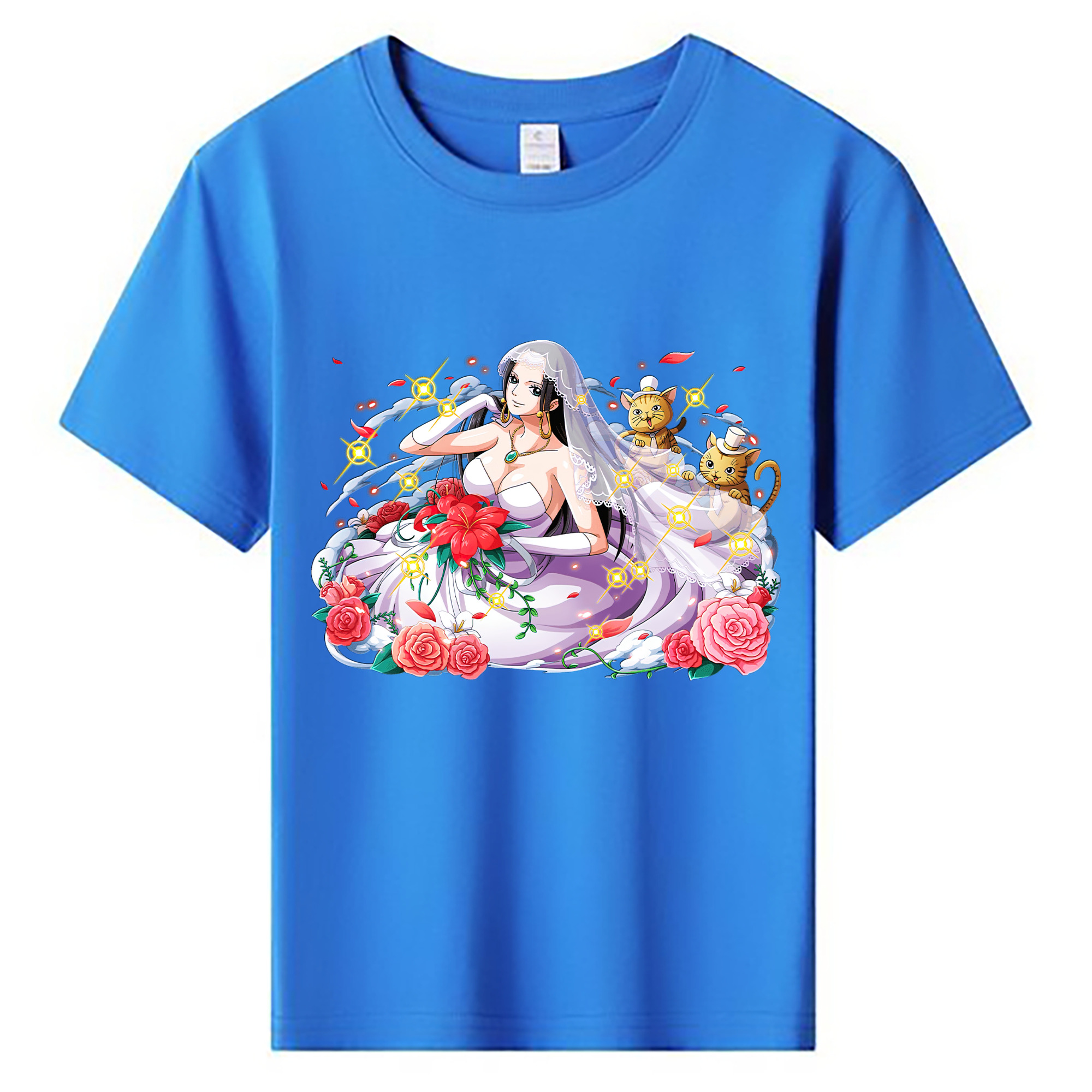 ワンピース ボア・ハンコック ONE PIECE Boa·Hancock 綿100％キッズTシャツ（フロントプリント）